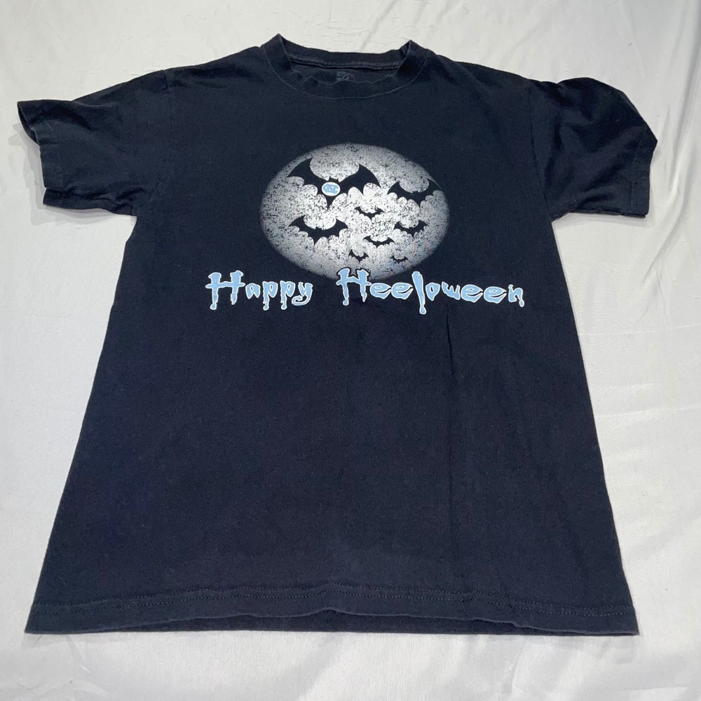 The Game North Carolina Tar Heels Happy Heeloween T-Shirt Black Small UNC Bats
